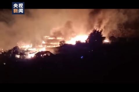 湖南保靖葫芦镇发生火灾致62栋房屋被毁，无人员伤亡