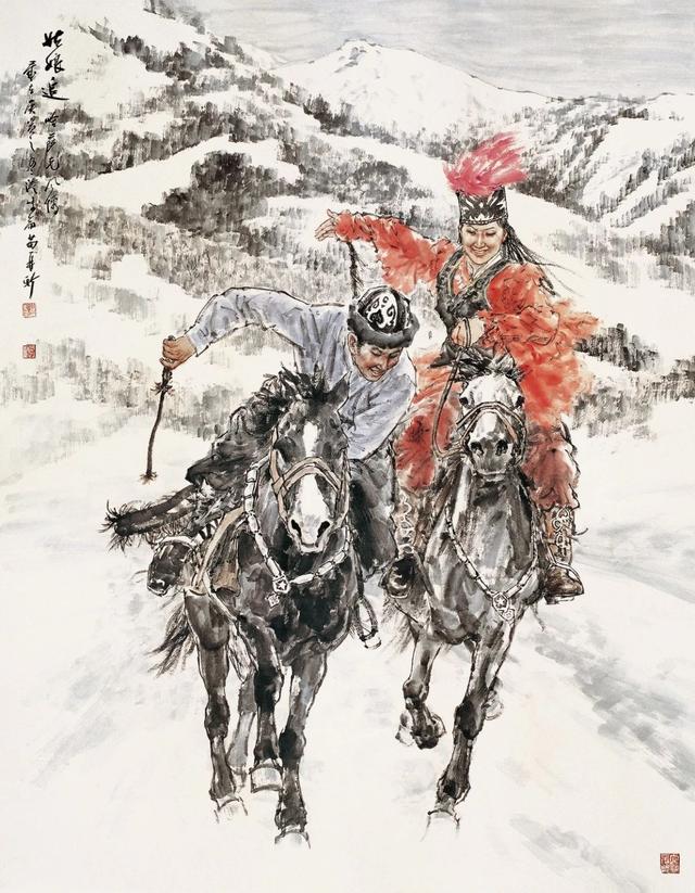 红河岸伟立英雄 2009年 68cmx136cm