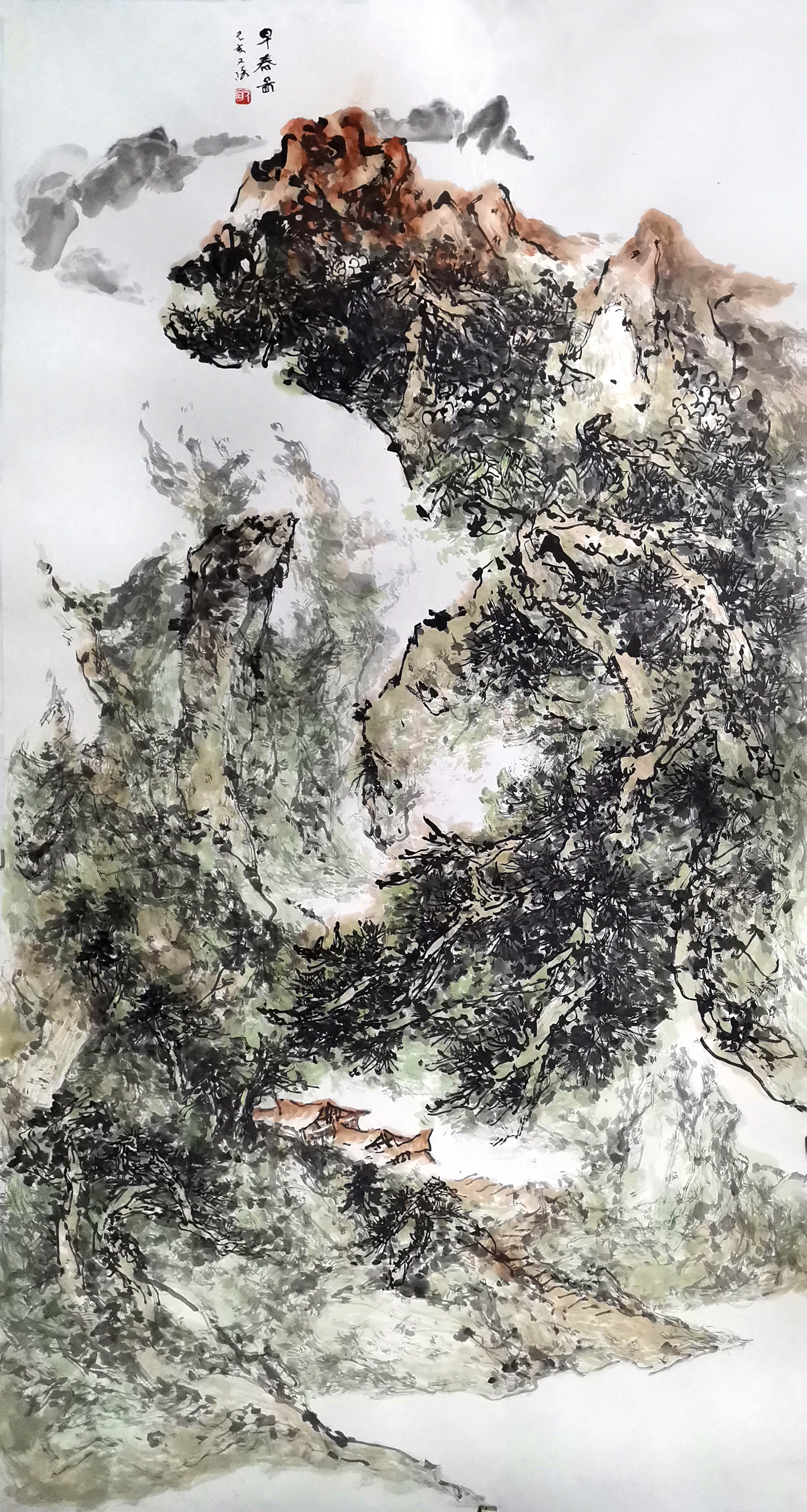 早春图 180cmx97cm 2019年