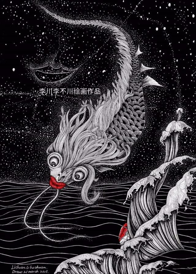 原创《山海经》中的“众鱼之父”，鱼头猪身的怪兽，真相是“海猪”？