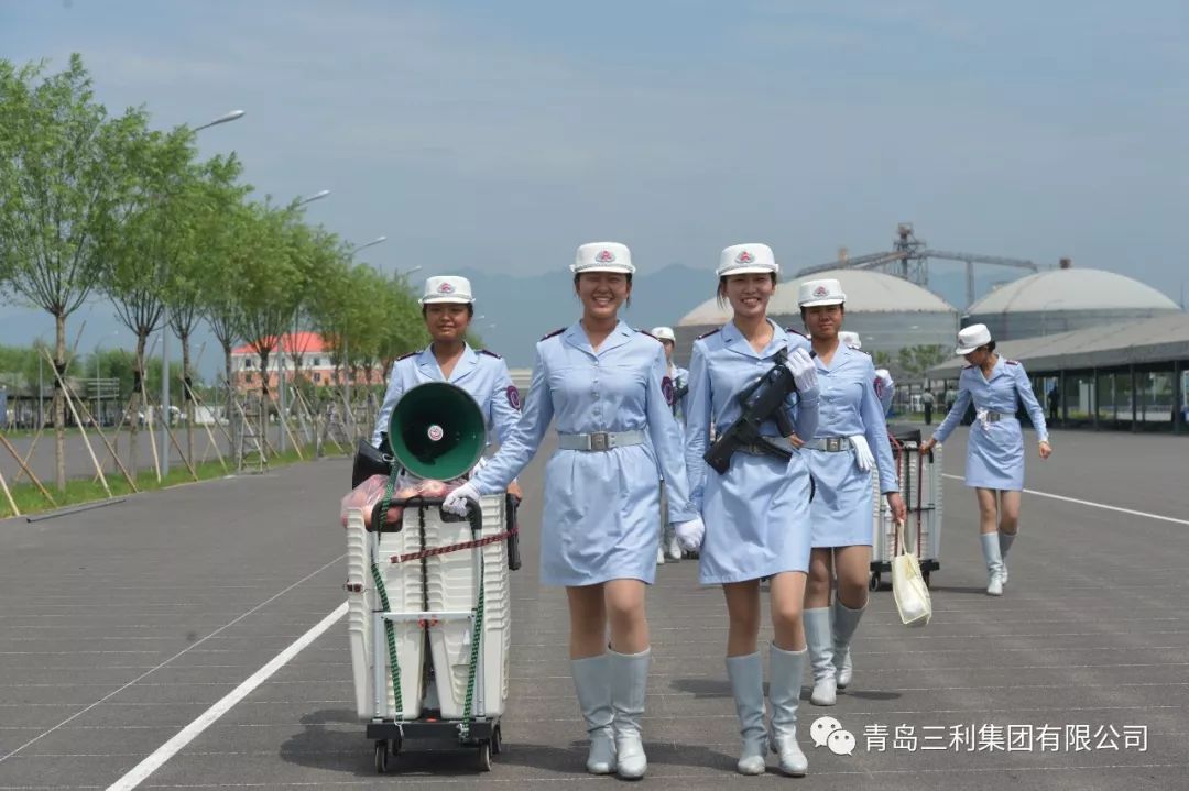 青岛三利集团参加新中国成立70周年国庆大阅兵女民兵训练实录