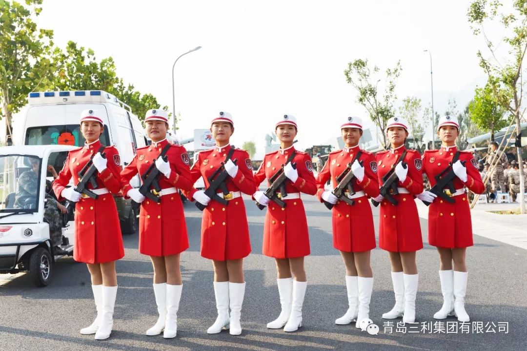 青岛三利集团参加新中国成立70周年国庆大阅兵女民兵训练实录