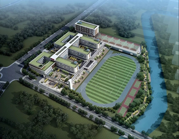 热点市民中心项目主体结构封顶西海岸城南高级中学落地