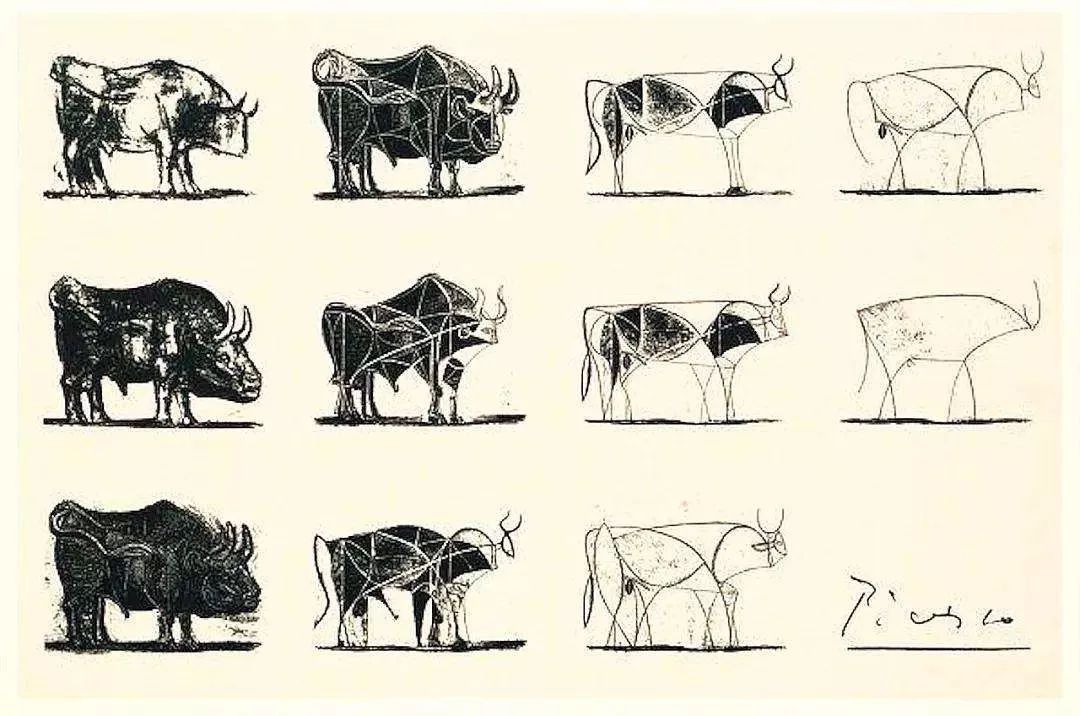 毕加索《公牛》