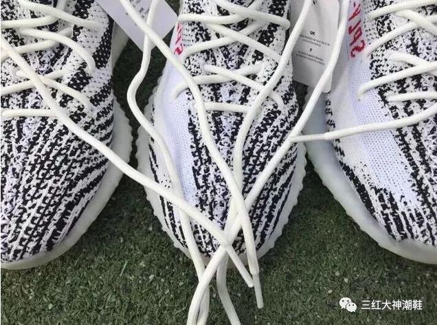 adidas椰子350yeezy350v2 白斑马,莆田鞋和正品真假对比