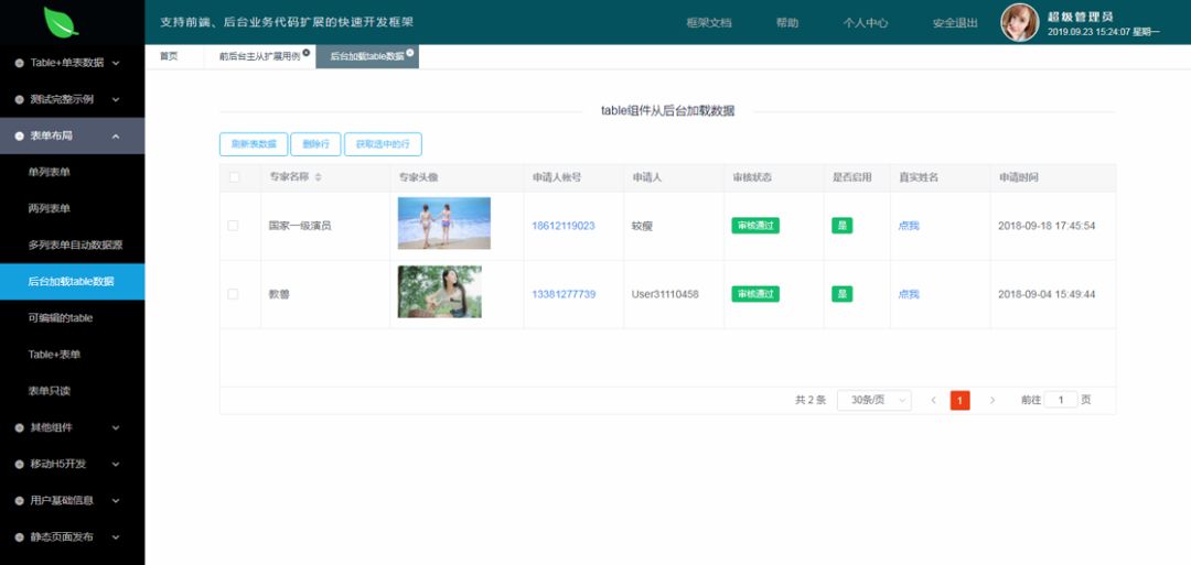 .NET Core+Vue+ElementUI前后端分离框架