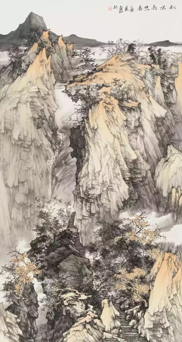 河南省中国画学会理事,曲春林山水画作品欣赏