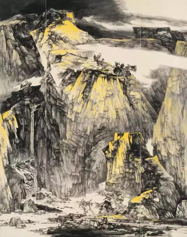 河南省中国画学会理事,曲春林山水画作品欣赏