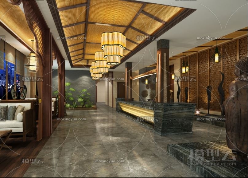 东南亚风格酒店设计,东南亚风格酒店设计效果图案例欣赏_空间