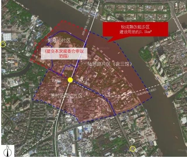 ▌ 广州白鹅潭中心商务区起步区规划获通过:4条地铁