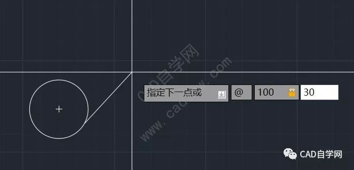 cad已知切点角度切线怎么画