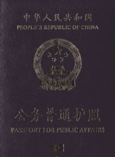 公务普通护照(电子护照)