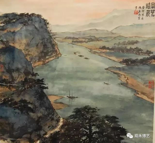 观禾博艺 | 傅抱石红色山水画的形成与发展.