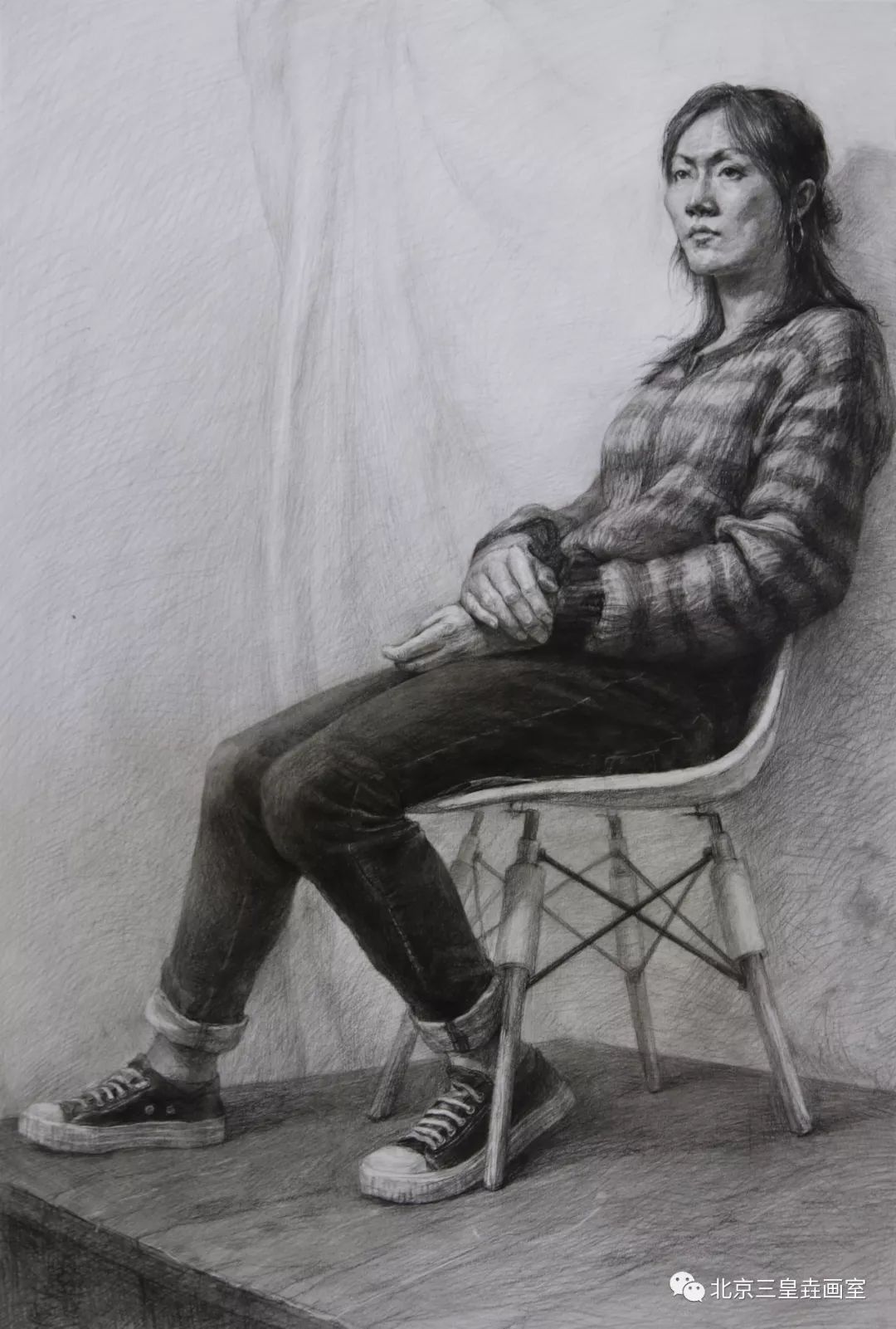 三皇垚画室造型班素描全身像写生丨第一周作品展示