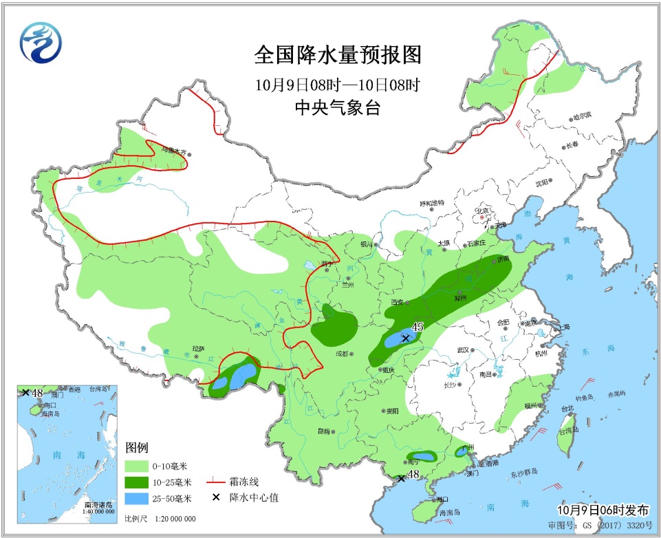 青藏高原中东部华西地区多雨雪天气冷空气影响华北东北地区