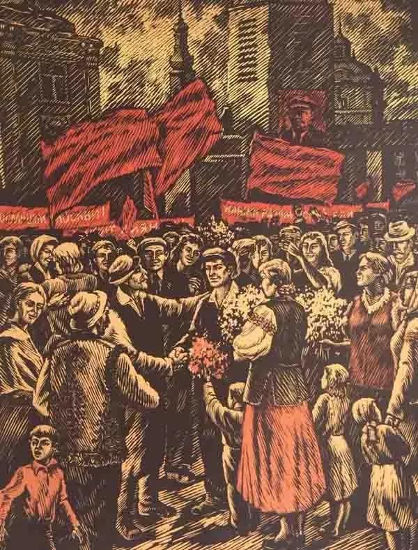 俄国十月社会主义革命(1917年)的胜利,给予中国先进知识分子的影响
