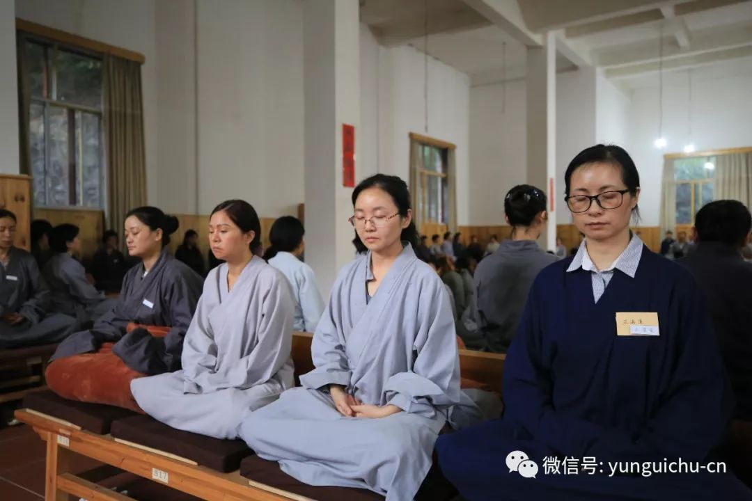 千帆过处不变异海湛空澄月永明真如禅寺下院庆云禅寺秋季禅七圆满