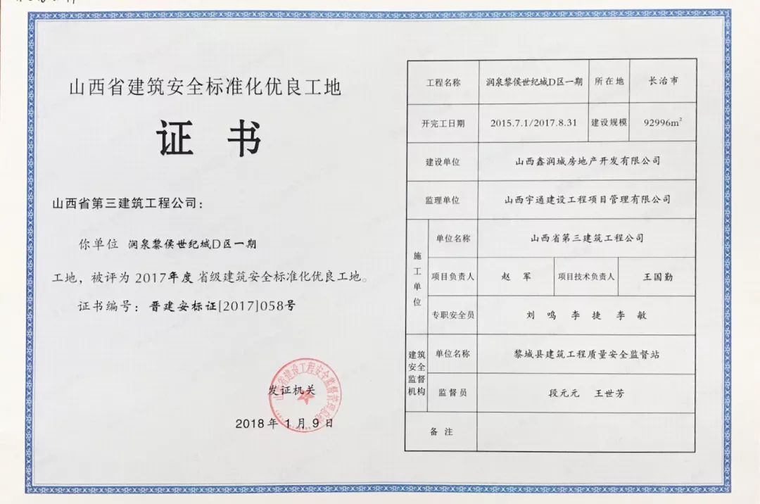 山西建投三建集团拼搏奋进这五年巡礼——山西三建集团建设工程有限公司第八分公司