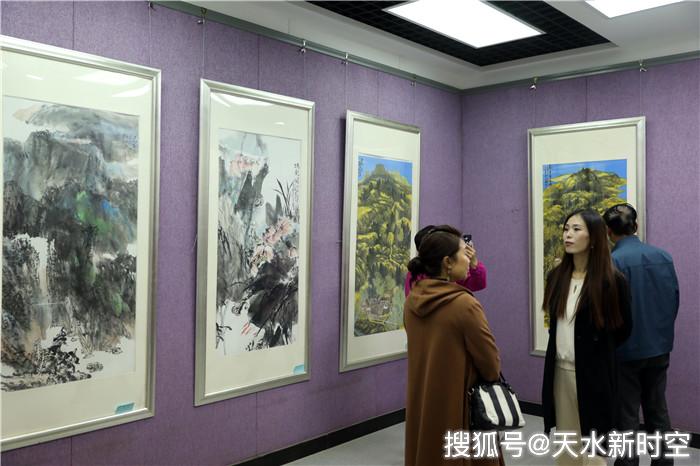 "丝路行"走进天水-咸阳书画精品展在天水书画院开展