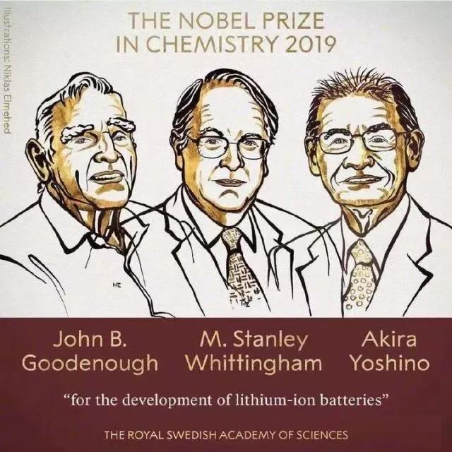 019诺贝尔化学奖颁出，3位科学家因锂电池开发领域获奖"