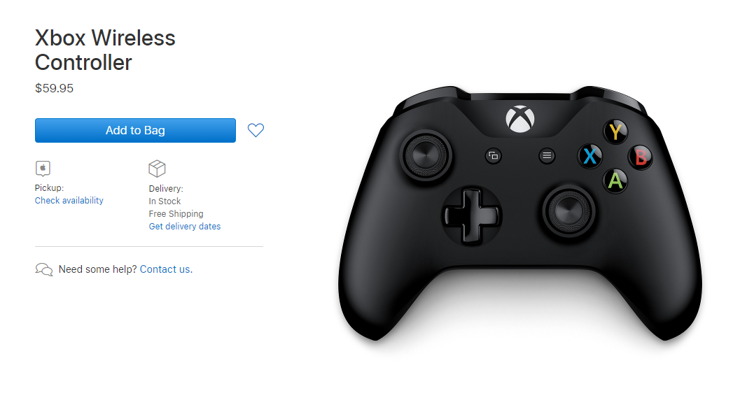 云游戏逐渐普及 苹果商城开始售卖Xbox游戏手柄