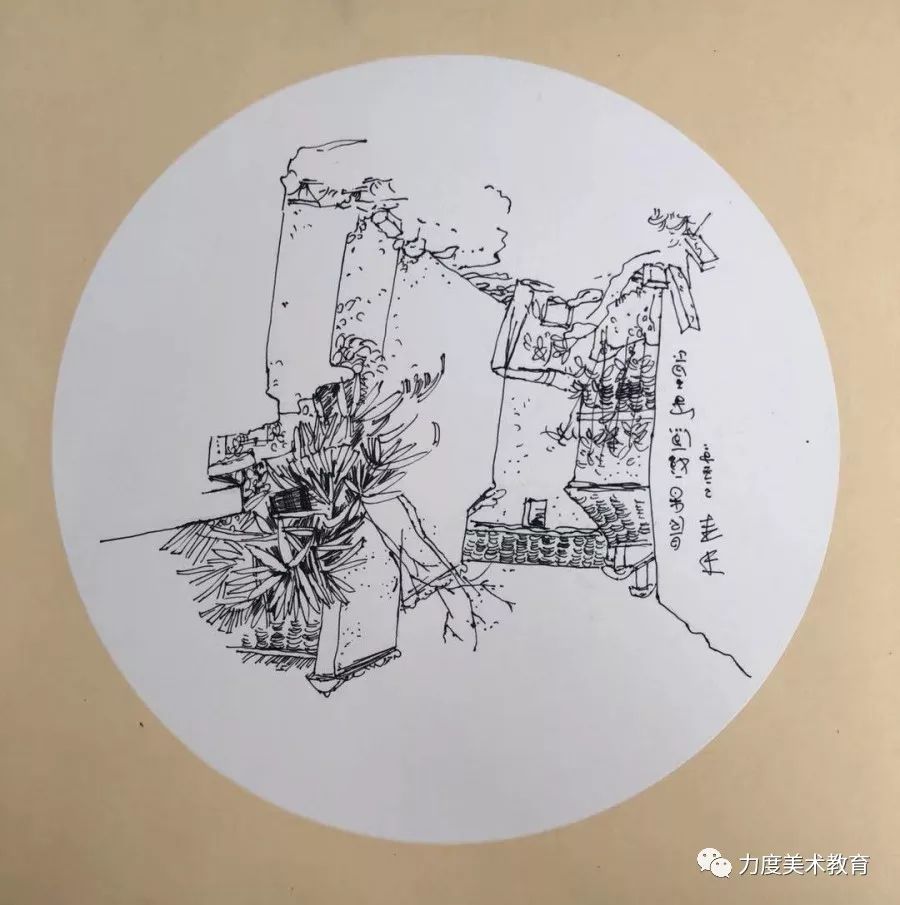 力度美术学校太行山风景速写作品展