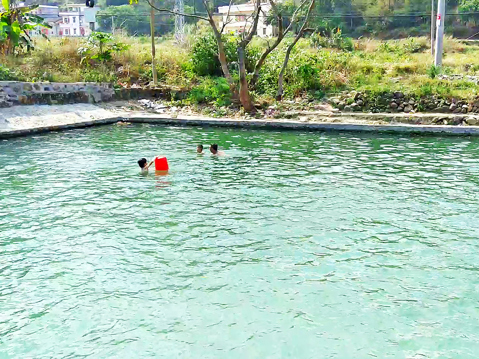 云沙温泉,乡村,天然_大山谷图库