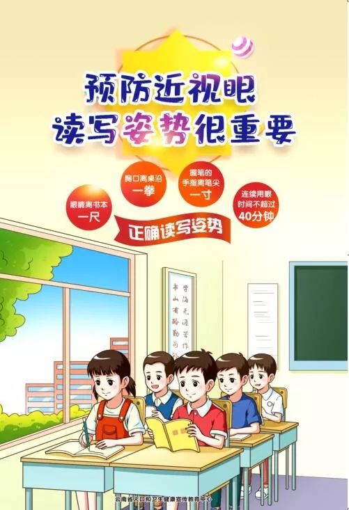 【图文知识】儿童青少年近视防控健康教育宣传画