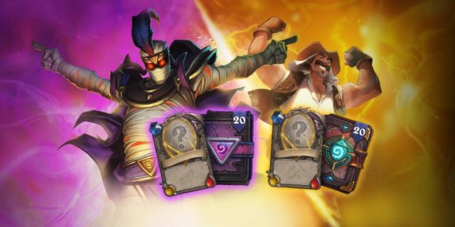 英雄合集包含了20点奥术之尘、20包奥丹姆奇兵卡包以及一张随机传说卡牌。