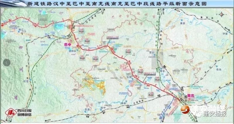 汉巴南铁路睦坝站设在睦坝乡西河村和武胜村