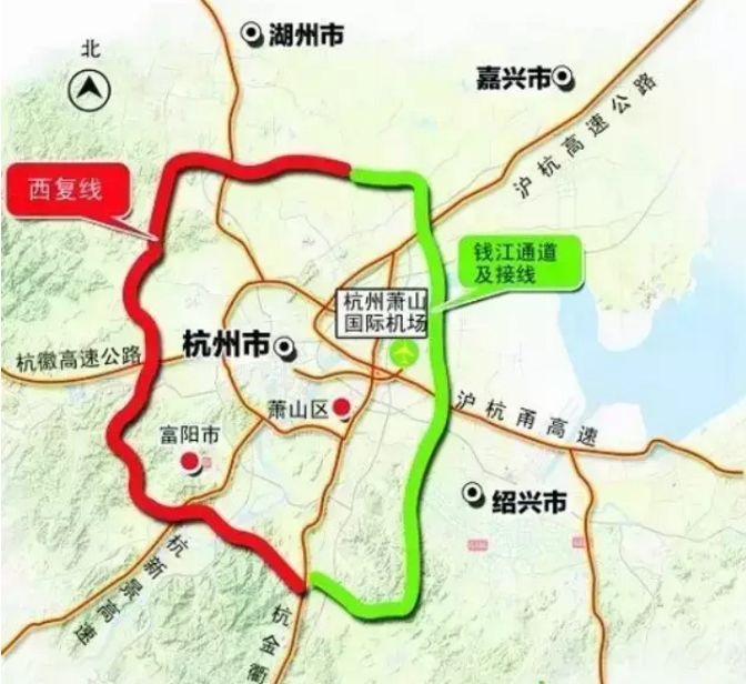 杭州绕城高速路线图