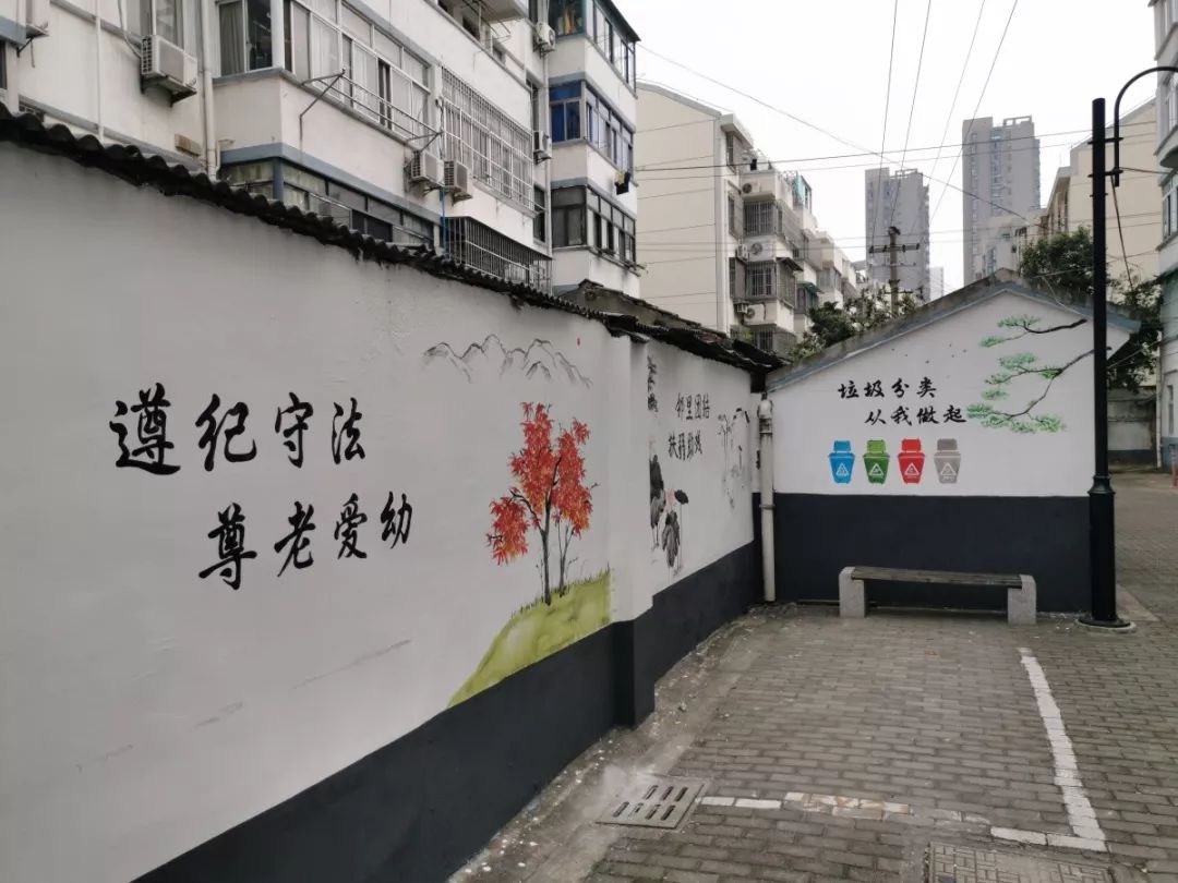 【活力社区】三香社区百米围墙变身文化墙扮靓老小区_居民