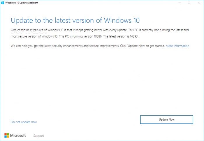 微软Windows10更新助手存漏洞：黑客可执行系统级权限代码