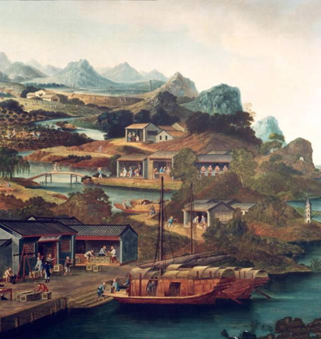 的画师,是广州十三行画师中名气最高的,他在1770年左右开始了油画创