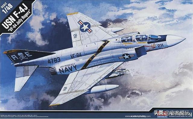 模玩秀：ACADEMY 1/48 F-4J“Phantom II”VF-84 JOLLY ROGERS_Jolly