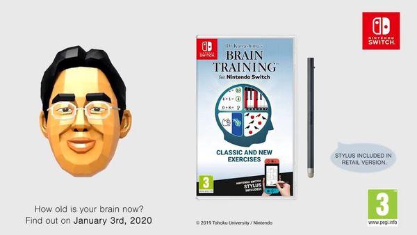 《脑锻炼：Switch版》2020年1月3日于欧洲发售