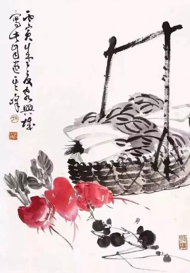 名家们画的瓜果蔬菜,把中国画的韵味完完全全表达出来