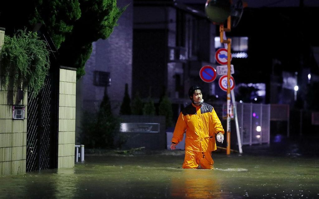台风“海贝思”席卷日本，已造成9死126伤15人失踪