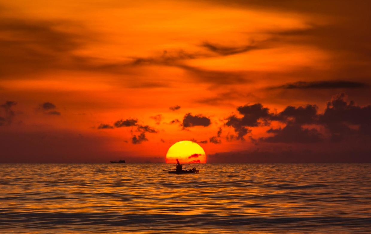 海上日出阳光 - 免费可商用图片 - CC0素材网