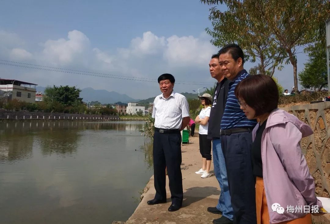 宋才华在石正镇石正河开展巡河及调研中小河流治理工作.