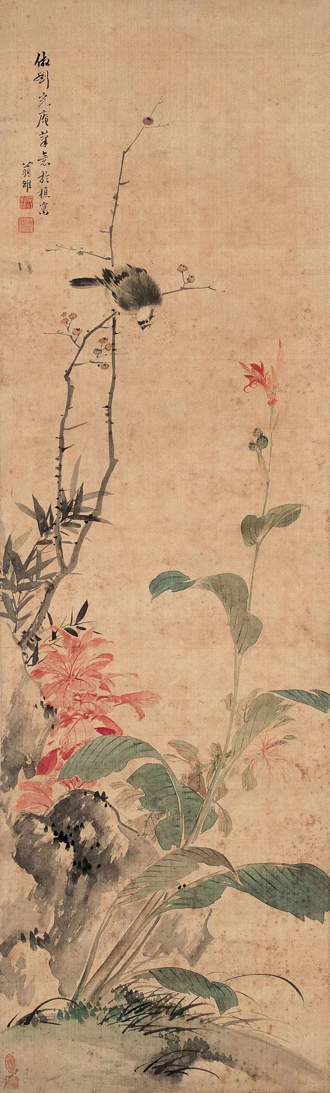 晚清花鸟圣手翁小海花鸟鱼虫雅集78幅