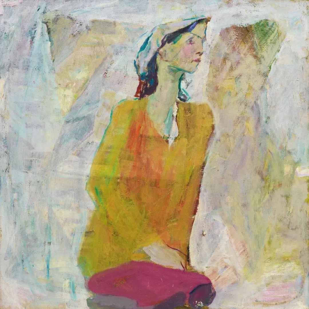 罗尔纯,《新疆妇女》, 布面油画, 80×80 cm, 1985 图片致谢艺术家与