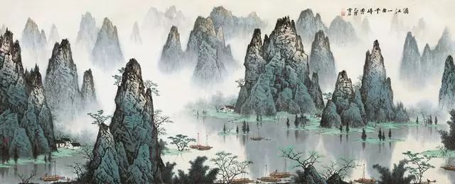 四大名家画漓江：相同的山水，不同的妩媚！_搜狐网