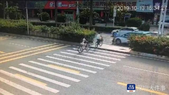 深圳12岁学生周末补习骑自行车回家，过斑马线时被出租车撞倒