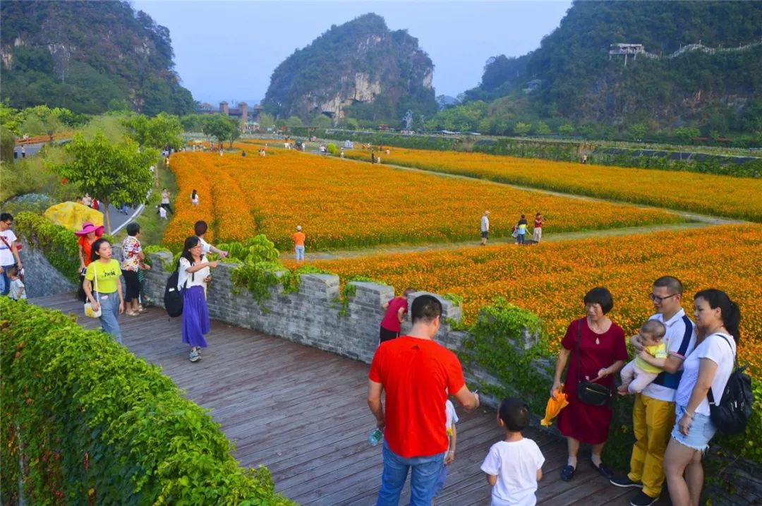 这里峰林环抱,超多游玩项目九龙峰林小镇,是中国美丽乡村百佳范例地