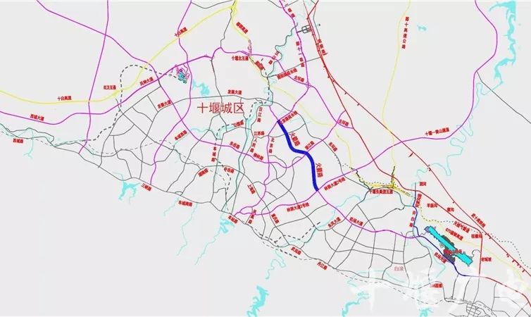 十堰城区又一条内环主干道月底通车!_火箭路