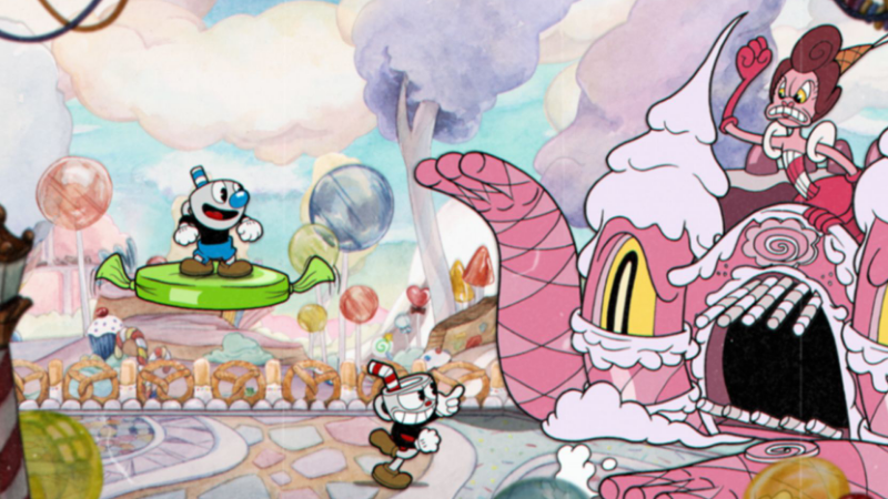 茶杯头惊艳壁纸赏析，复古动画风，摔键盘射击游戏