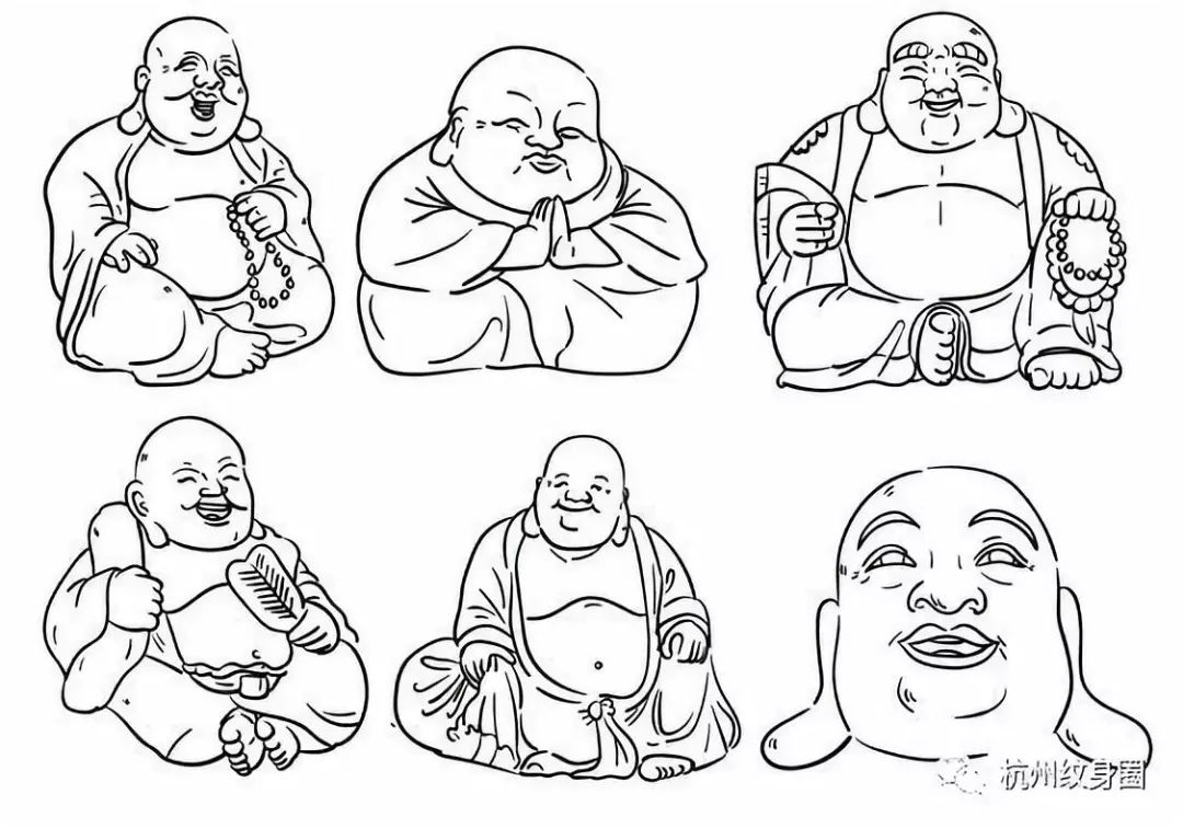 佛教tattoo素材 | 弥勒佛