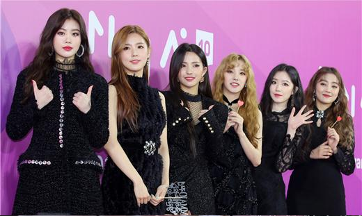 韩国人气组合(g)i-dle在2019年10月女子组合品牌评价中占据了第一.