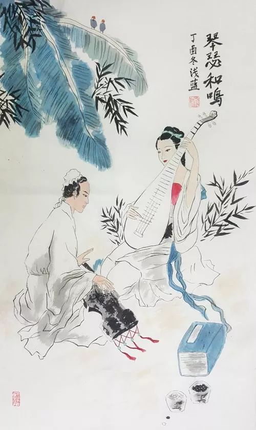 琴瑟和谐鸾凤和鸣